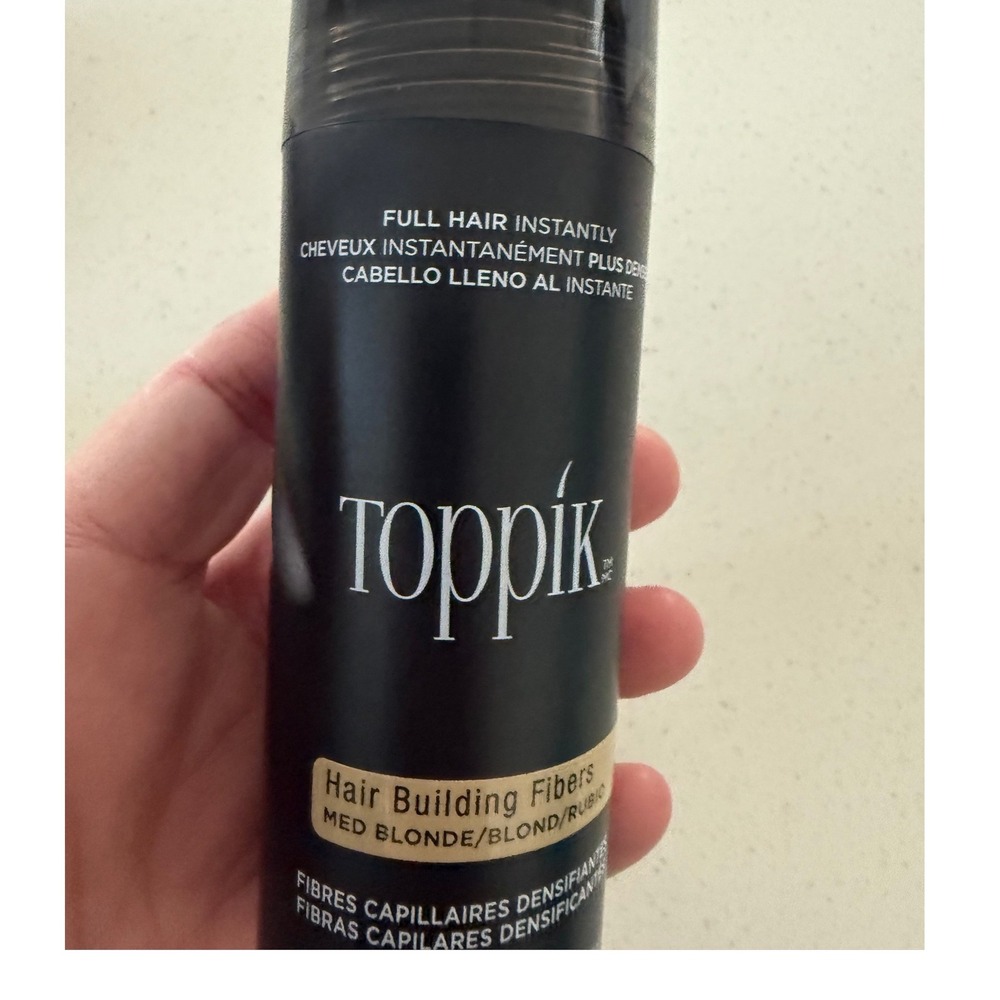 Toppik Hair Building Fibers Medium Blonde 12g 0.42oz Full Hair Instantly